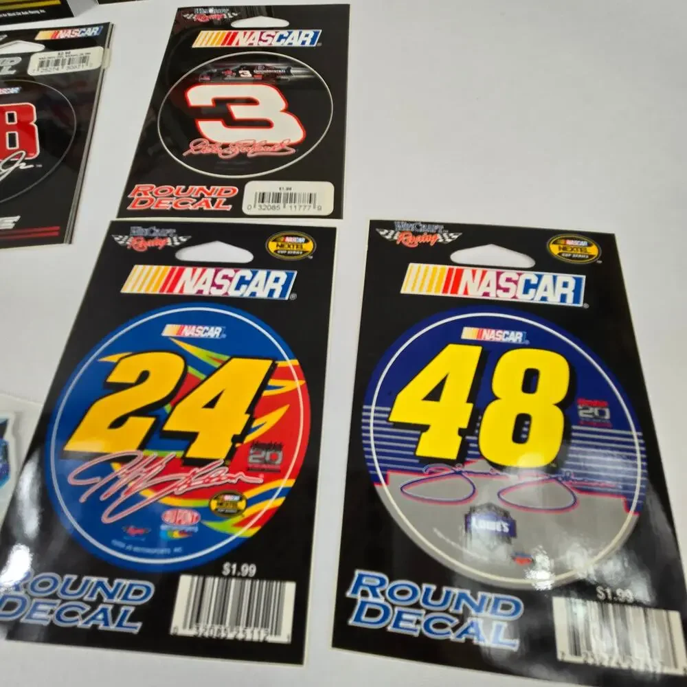 NASCAR Dale Jr, Dale Sr, Jeff Gordon, Jimmie Johnson, Car Decals-Stickers-Sign